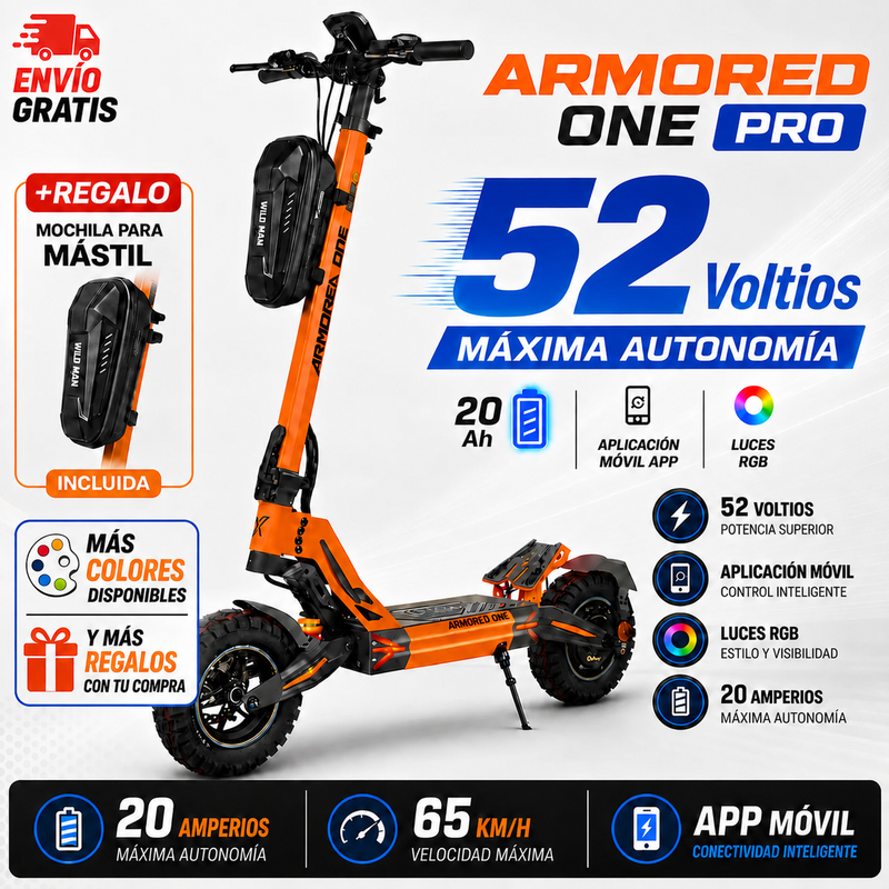PATINETE ELÉCTRICO ECOXTREME ARMORED ONE 1000W