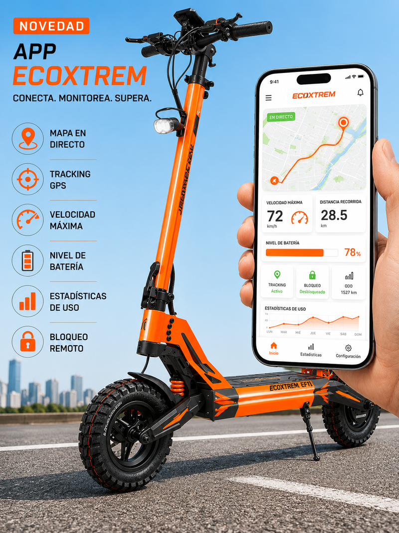 PATINETE ELÉCTRICO ECOXTREME ARMORED ONE 1000W - Imagen 3
